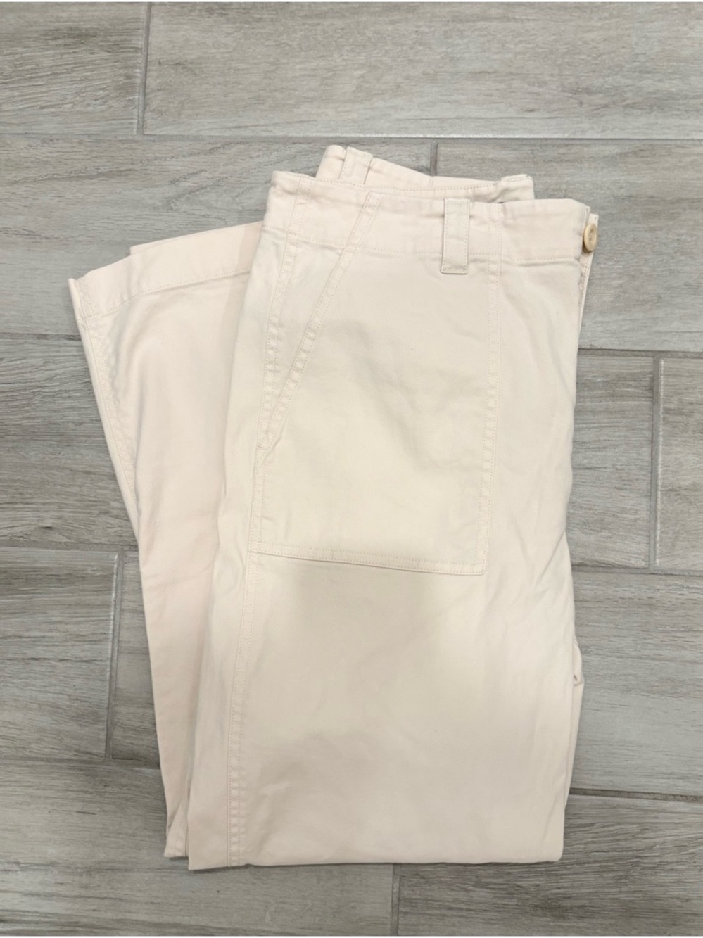 Jenni Kayne Cotton Ranger trouser in Cream size 8 - Picture 3 of 10